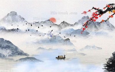 File tranh gốc File in tranh tường 3D FT209811 (bản quyền) file PSD