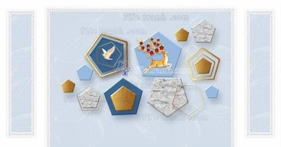 File tranh gốc File in tranh tường 3D FT209898 (bản quyền) độc đáo