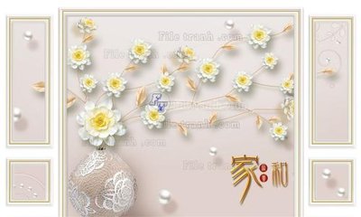 File in trần File in tranh tường 3D FT209936 (bản gốc 3D) sống động