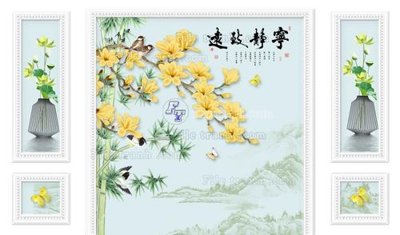 File gốc File in tranh tường 3D FT209978 (AI/EPS) cho in ấn