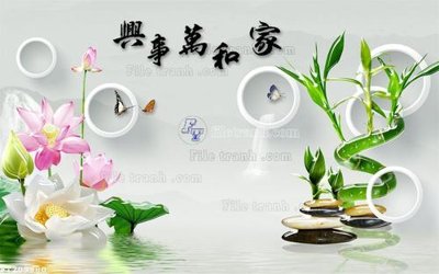 File gốc File in tranh tường 3D FT209980 (trang trí) phòng ngủ