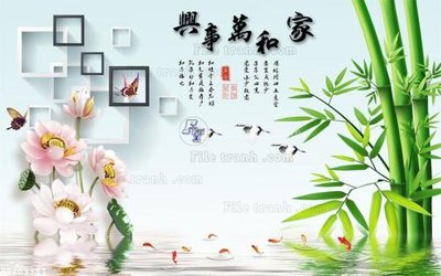 File tranh File in tranh tường 3D FT209981 (gốc) in trên kính