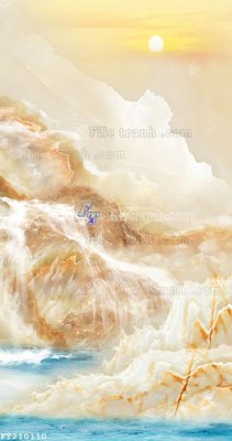 File tranh File in tranh tường 3D FT210110 (gốc) chủ đề thiên nhiên