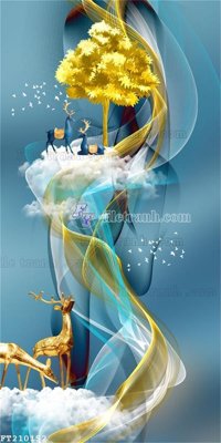 File gốc File in tranh tường 3D FT210152 (PNG) không nền chất lượng