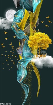 File in lụa File in tranh tường 3D FT210182 (chất lượng cao) File in tranh tường 3D FT210182