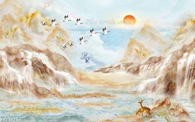 File tranh File in tranh tường 3D FT210297 (bản gốc) treo tường