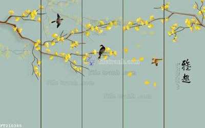 Download file gốc File in tranh tường 3D FT210385 (in lụa) tranh 3D