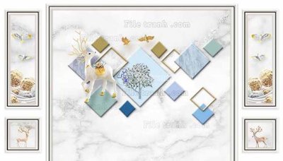 File PSD File in tranh tường 3D FT210393 (gốc) cho designer