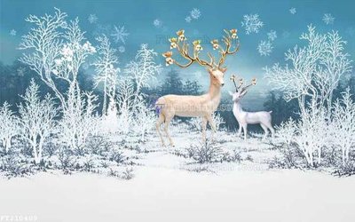 File ảnh gốc File in tranh tường 3D FT210409 không vỡ nét