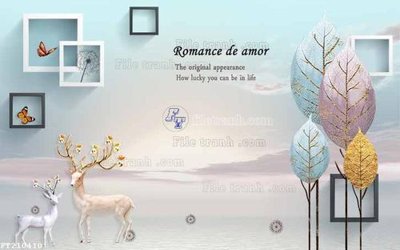 Download file File in tranh tường 3D FT210410 (chuẩn in) chất lượng cao