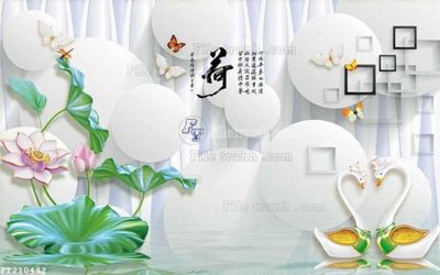 File tranh File in tranh tường 3D FT210442 (gốc) in film