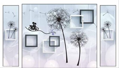 File PSD File in tranh tường 3D FT210495 (chất lượng in ấn)