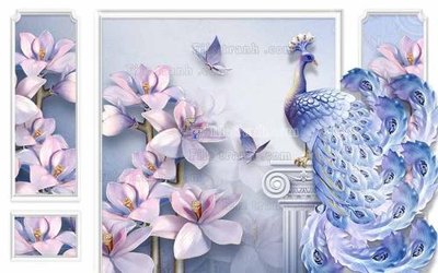 File ảnh File in tranh tường 3D FT210508 (gốc) trang trí khách sạn