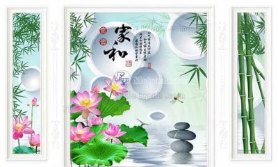 File gốc File in tranh tường 3D FT210538 (dành cho trang trí nội thất)