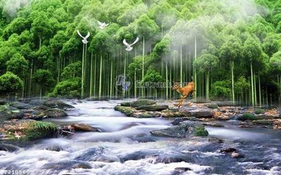 File tranh File in tranh tường 3D FT210560 (gốc) chủ đề thiên nhiên