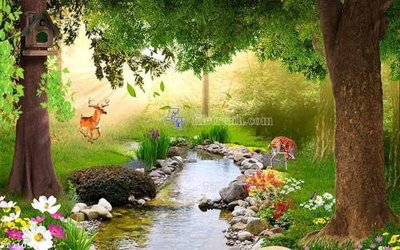 File in ấn File in tranh tường 3D FT210575 (bản gốc) chất lượng cao