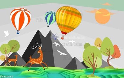 File gốc File in tranh tường 3D FT210580 (trang trí) phòng làm việc