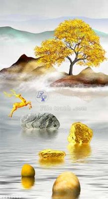 File PSD File in tranh tường 3D FT210609 (gốc) cho in quảng cáo