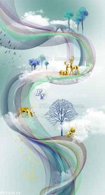 File in mica File in tranh tường 3D FT210619 (bản gốc) sắc sảo