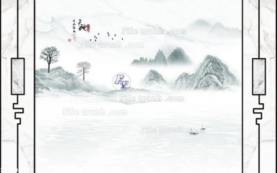 File tranh in tráng gương File in tranh tường 3D FT210717 (siêu nét)