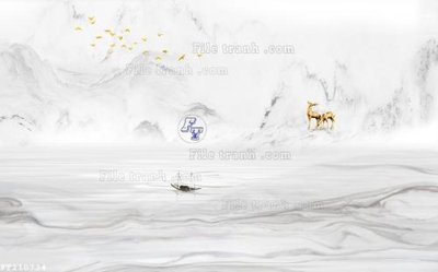 File tranh gốc File in tranh tường 3D FT210734 (sắc nét từng chi tiết)