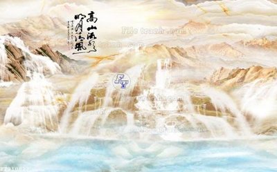 File PSD File in tranh tường 3D FT210827 (bản gốc) cho nhà in