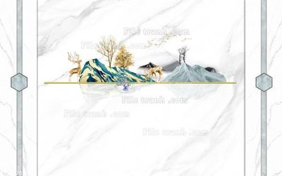 Tải file File in tranh tường 3D FT210844 (gốc) chủ đề phong thủy