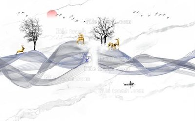 File gốc File in tranh tường 3D FT210889 (phong cách) tối giản