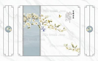 File tranh File in tranh tường 3D FT210909 (file gốc) chủ đề phong thủy