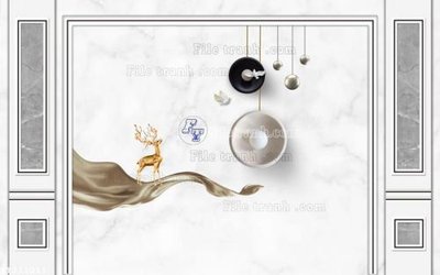 Ảnh gốc File in tranh tường 3D FT211011 (nét căng) in mica