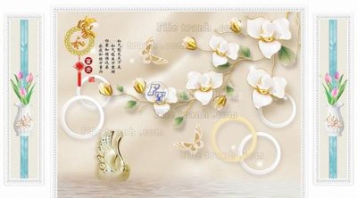 File gốc File in tranh tường 3D FT211039 (cho in 3D) độc đáo