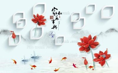 File tranh File in tranh tường 3D FT211051 (ảnh gốc) sắc nét hoàn hảo