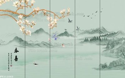 File gốc File in tranh tường 3D FT211060 (PNG) nền trong suốt