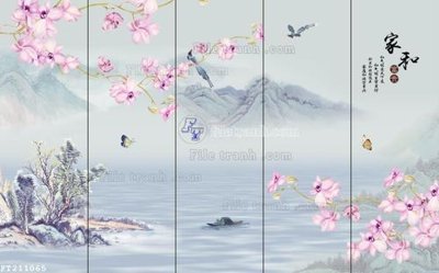 Download file gốc File in tranh tường 3D FT211065 (in mica) trang trí