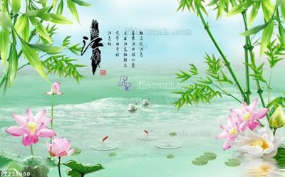 File in trần File in tranh tường 3D FT211080 (bản gốc) phong cảnh
