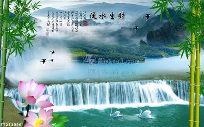 File gốc File in tranh tường 3D FT211096 (trang trí) cho phòng khách