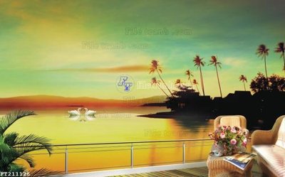 File tranh PSD File in tranh tường 3D FT211126 chất lượng cao