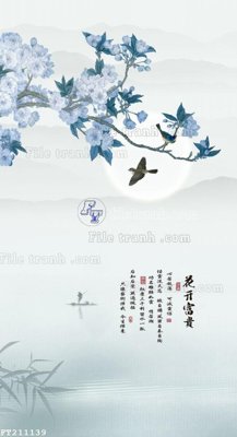 File gốc in ấn File in tranh tường 3D FT211139 chuẩn màu CMYK