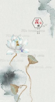 File gốc File in tranh tường 3D FT211157 (ảnh chi tiết) để in lụa