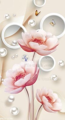 File in lụa File in tranh tường 3D FT211175 (tân cổ điển) File in tranh tường 3D FT211175