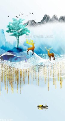 File PSD in ấn File in tranh tường 3D FT211209 (chất lượng cao)