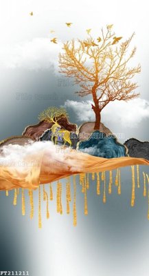 Download file gốc File in tranh tường 3D FT211211 (in lụa) nghệ thuật