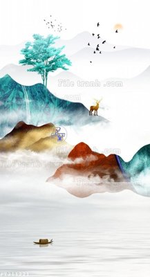 File tranh in trần 3D File in tranh tường 3D FT211221 (ảnh gốc)