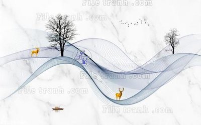 File PSD File in tranh tường 3D FT211284 (bản gốc) dễ dàng edit