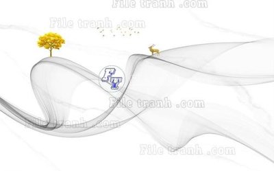 Ảnh gốc File in tranh tường 3D FT211291 (độ nét cao) in tráng gương