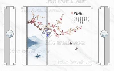 File tranh File in tranh tường 3D FT211356 (ảnh gốc) in trần xuyên sáng