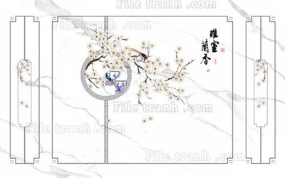 File tranh File in tranh tường 3D FT211366 (gốc) chủ đề động vật