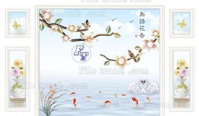 File tranh quảng cáo File in tranh tường 3D FT211371 (file gốc) chuyên nghiệp