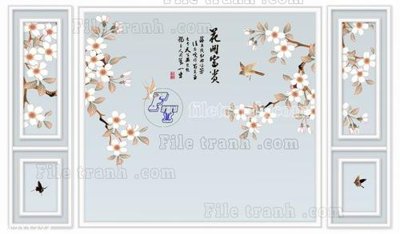 Tải file File in tranh tường 3D FT211374 (gốc) in ấn chất lượng