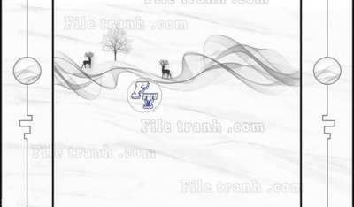 File in mica File in tranh tường 3D FT211407 (bản gốc) sắc sảo